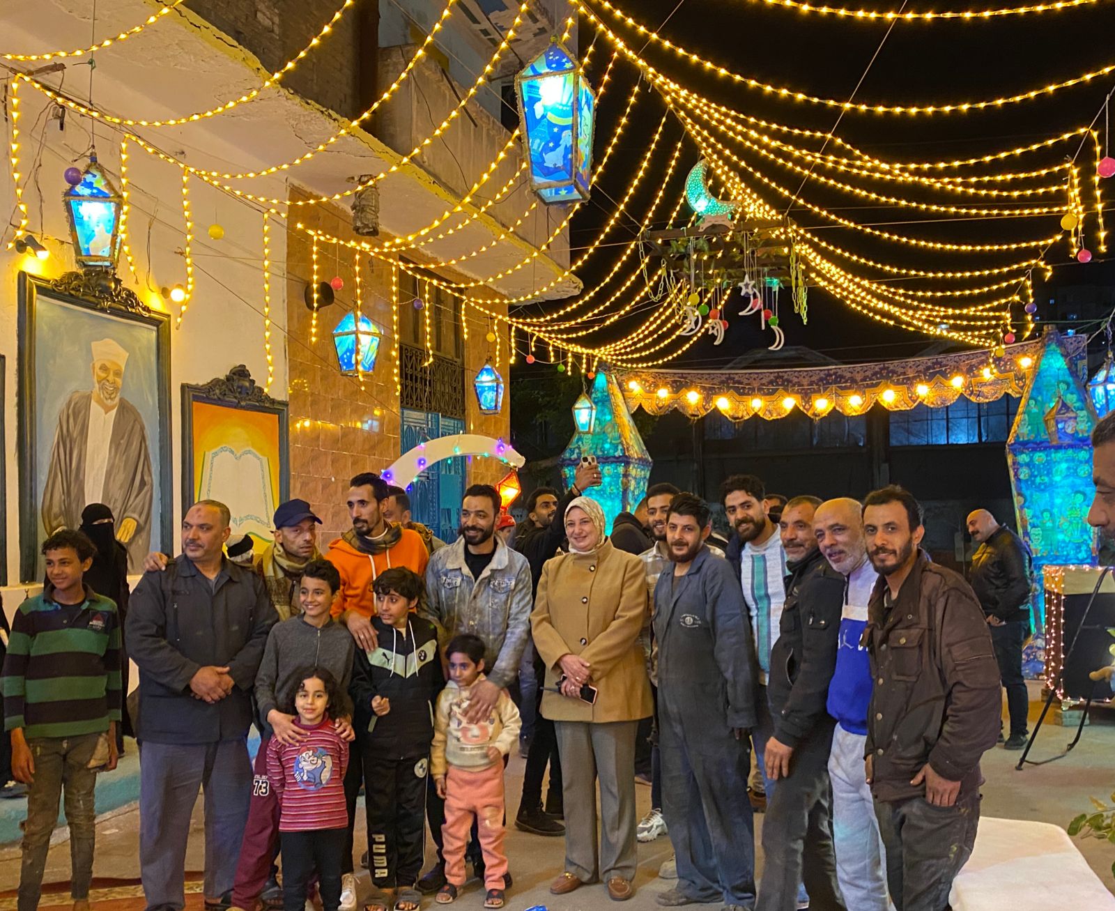 زينة رمضان في شارع ابن شميل