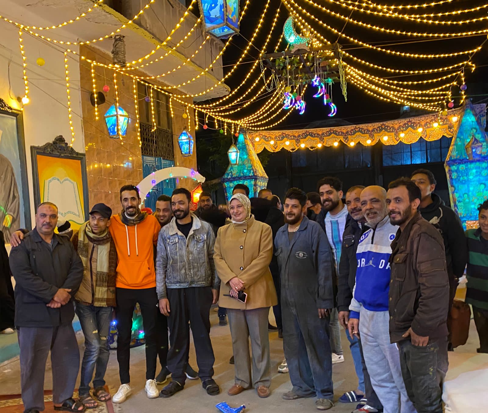 زينة رمضان في شارع ابن شميل