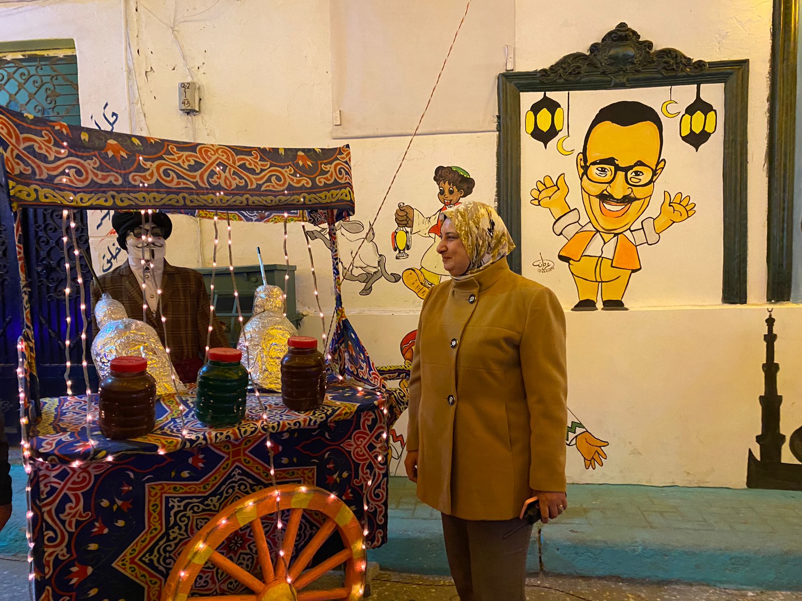 زينة رمضان في شارع ابن شميل