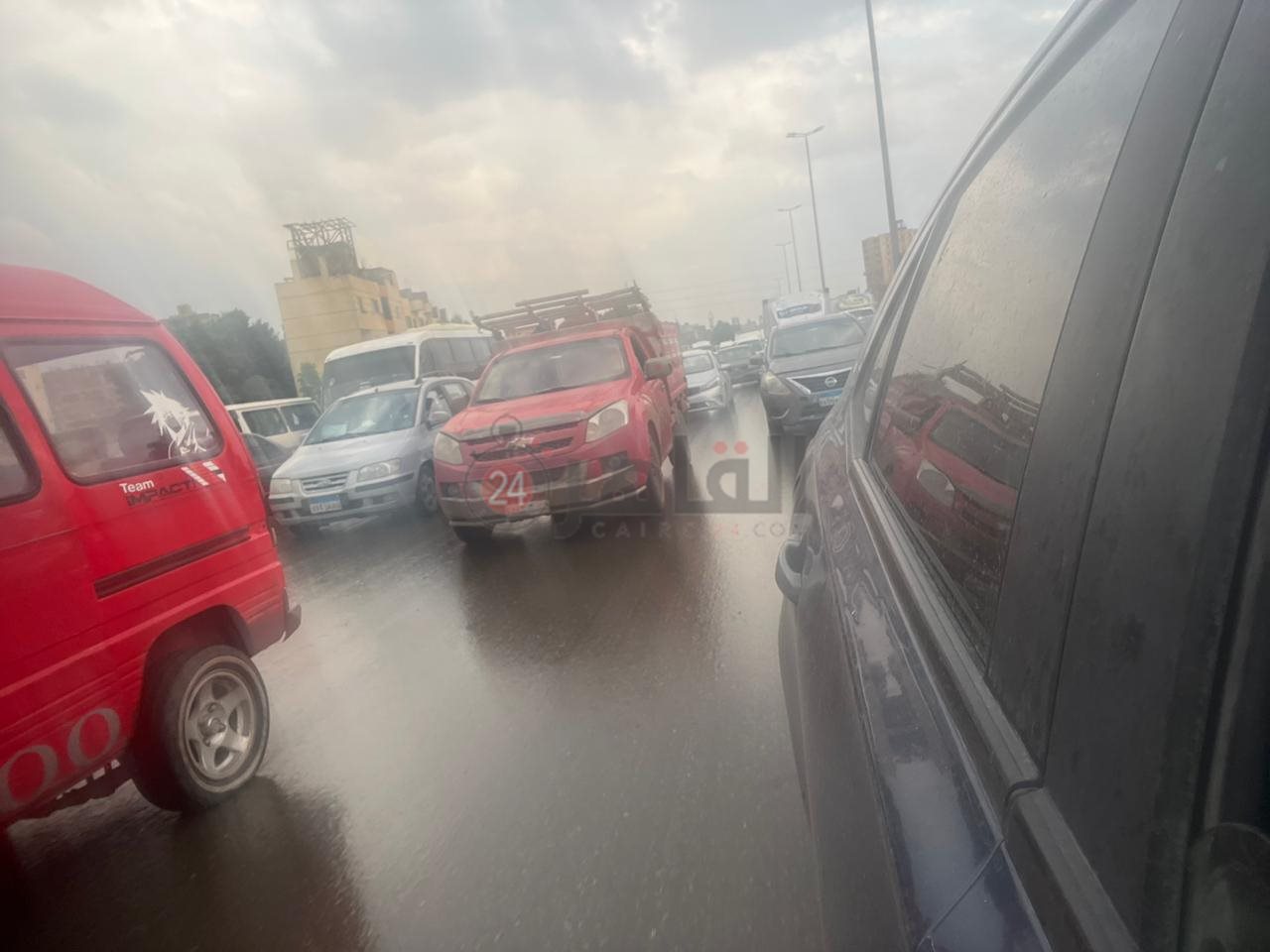 بسبب الازدحام والأمطار الطريق الدائري 3