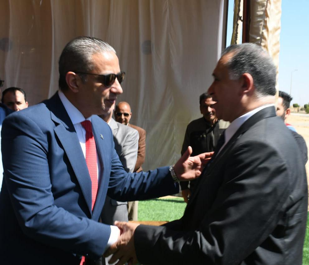 محافظ الفيوم ونقيب المحامين يضعان حجر الأساس لمجمع إسكاني خدمي لمحاميي المحافظة