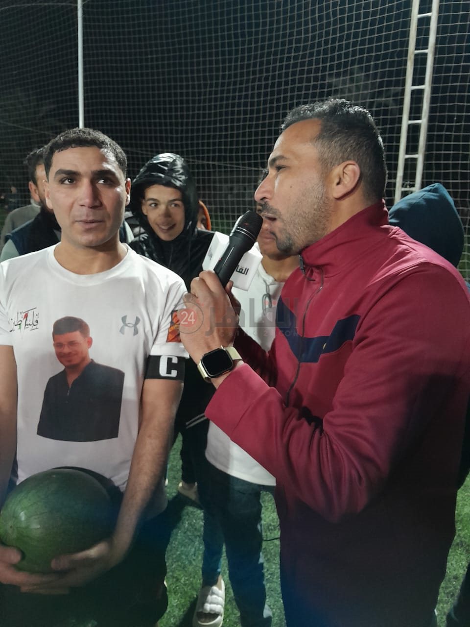 بطيخه جائزة أحسن لاعب في دورة رمضانيه بالفيوم 