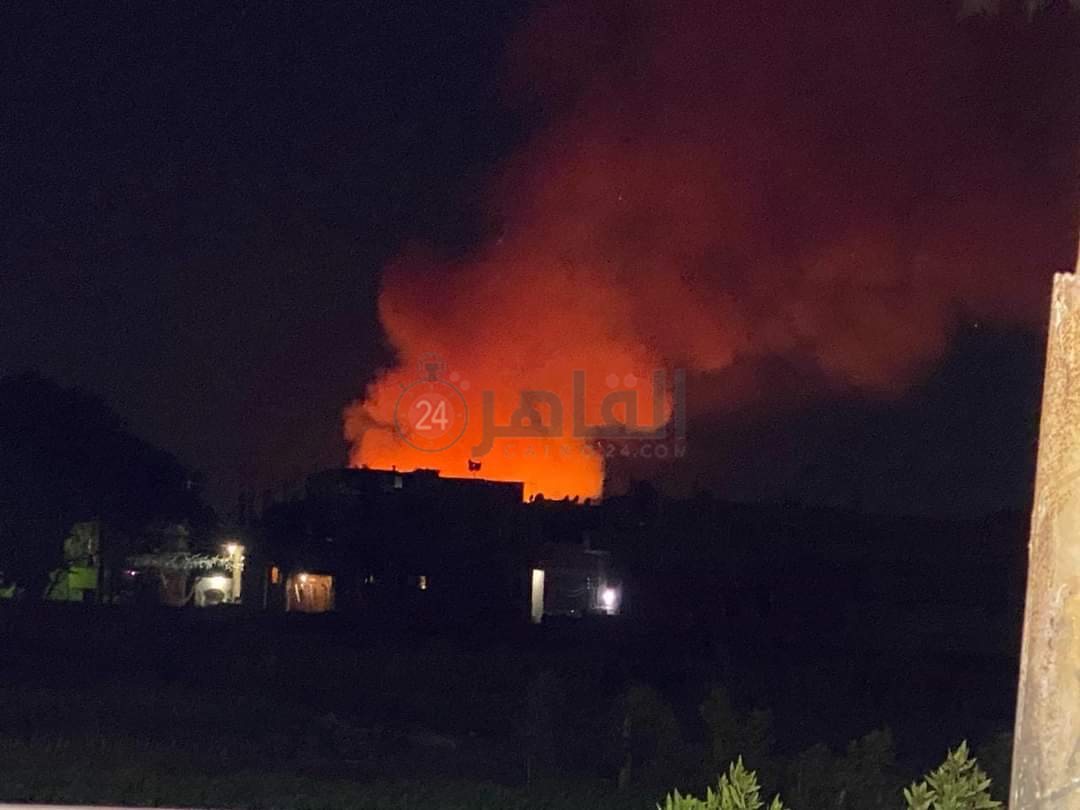 حريق مزرعه مانجو بالفيوم 