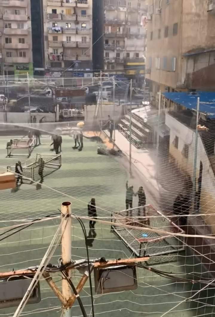 هدم ملعب سيدى بشر بالإسكندرية 