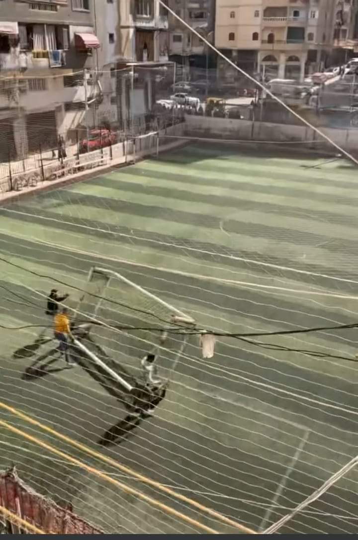 هدم ملعب سيدى بشر بالإسكندرية 