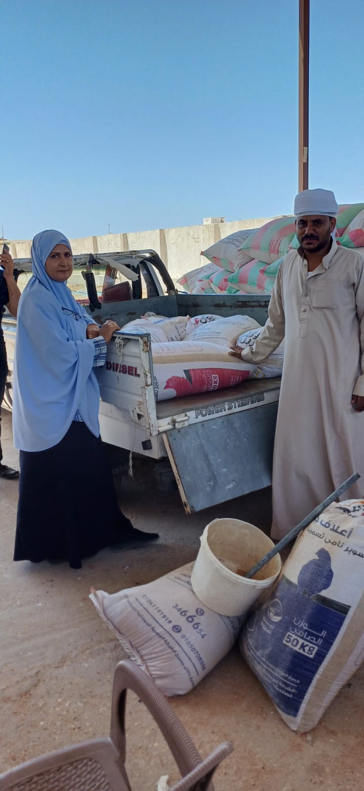 توريد قمح المدارس الحقلية التابعة لمنظمة الفاو للمطاحن 