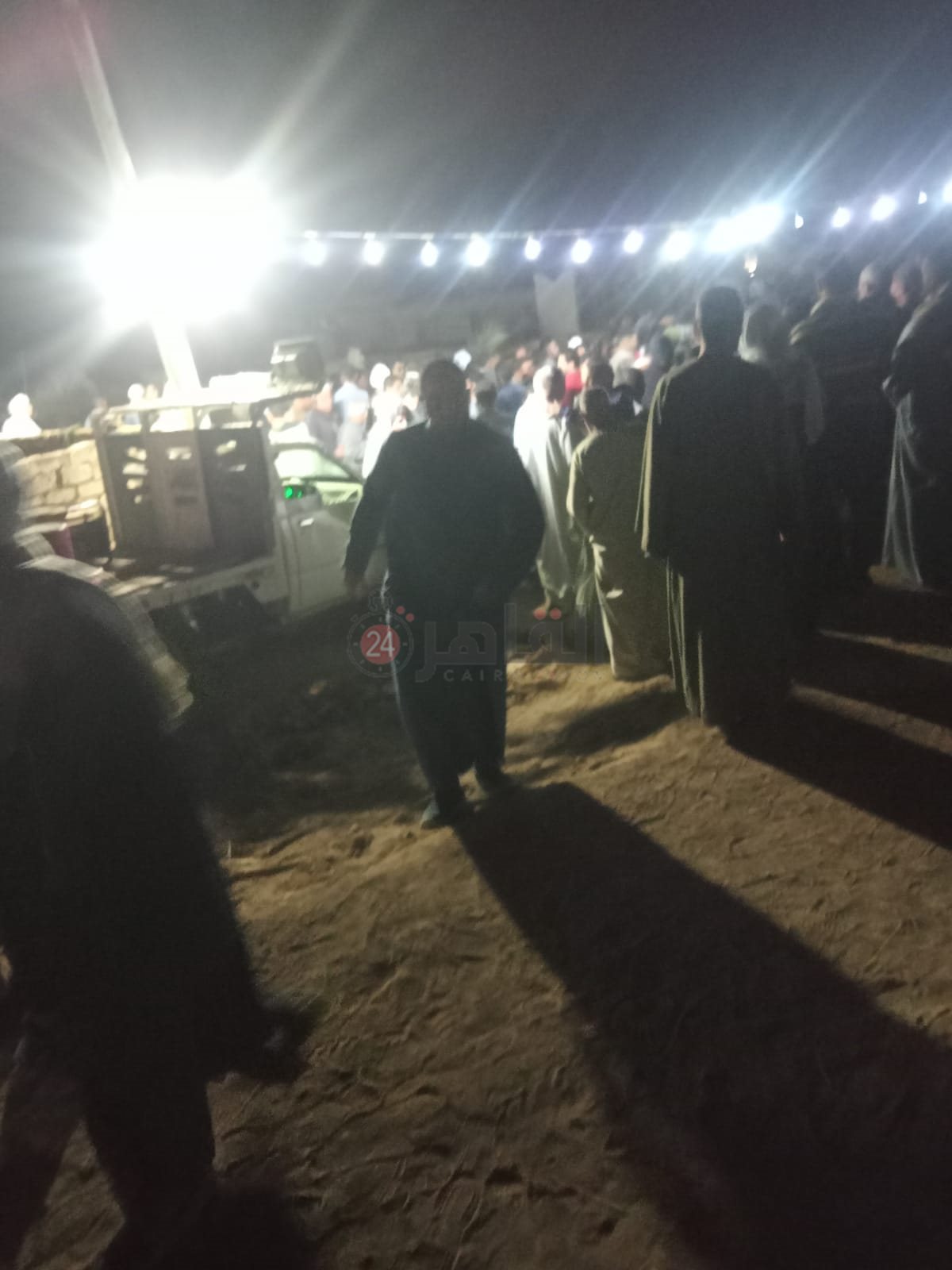 دفنوها بجوار ابنها .. تشييع جنازة مسنه  ضحية حادث الدهس في الفيوم