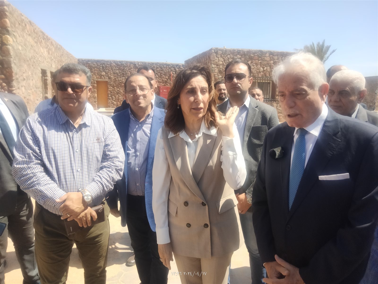 وزيرة الثقافة تزور طور سيناء