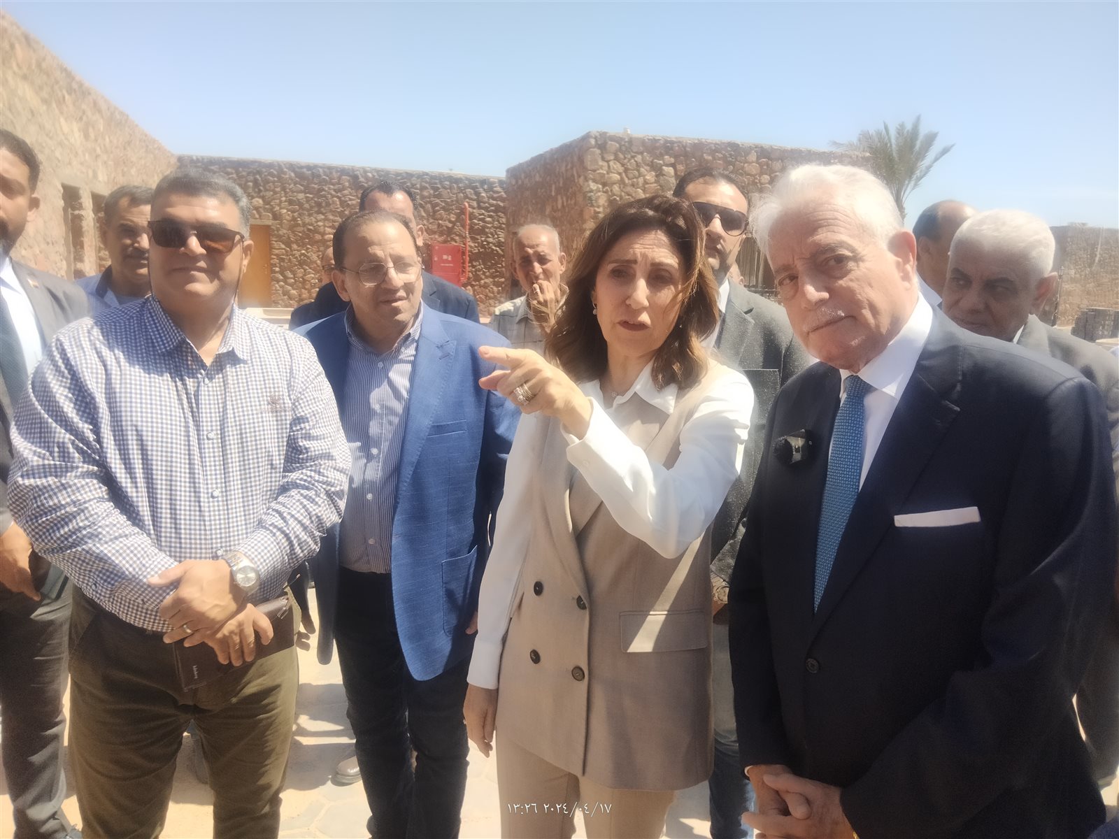 وزيرة الثقافة تزور طور سيناء