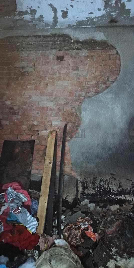 احتراق منزل في الفيوم 