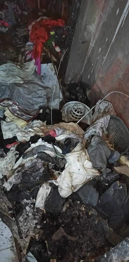 احتراق منزل في الفيوم 