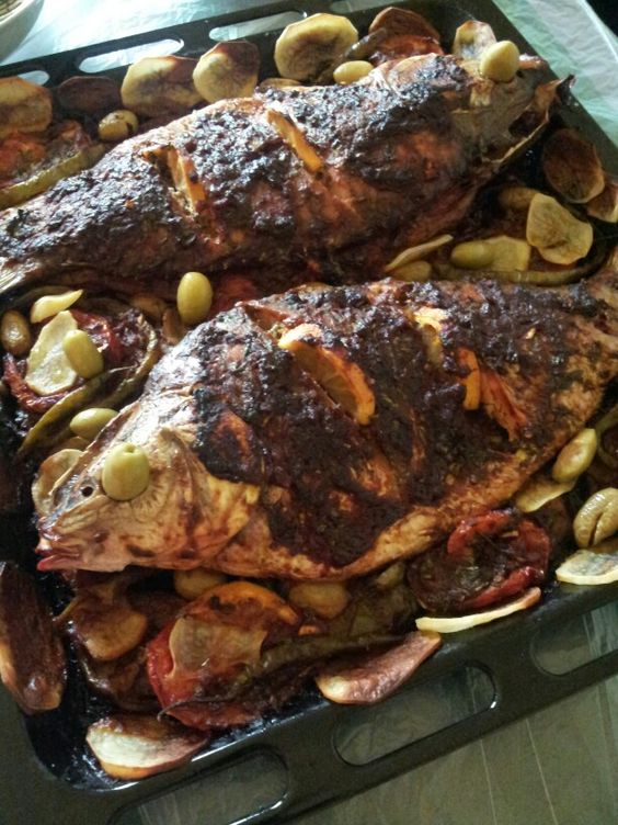 مقادير عمل السمك المشوي في البيت