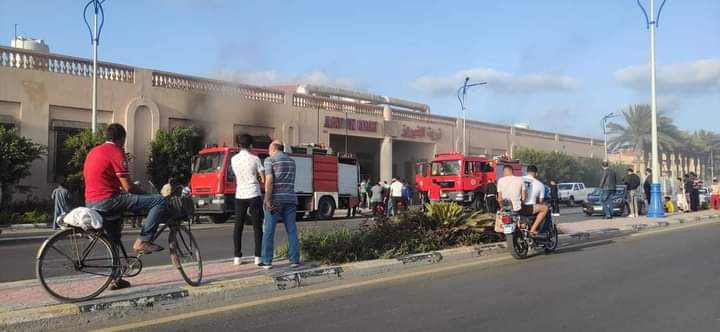 حريق قرية الفيروز ببورسعيد 