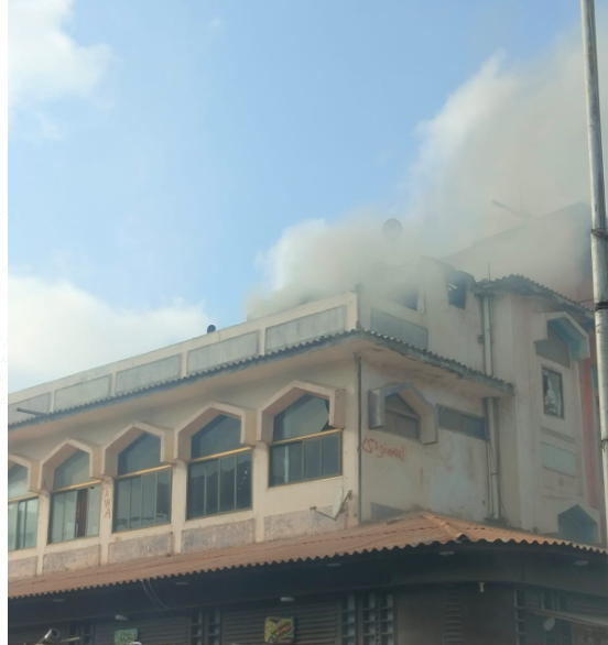 حريق روف بدمياط 