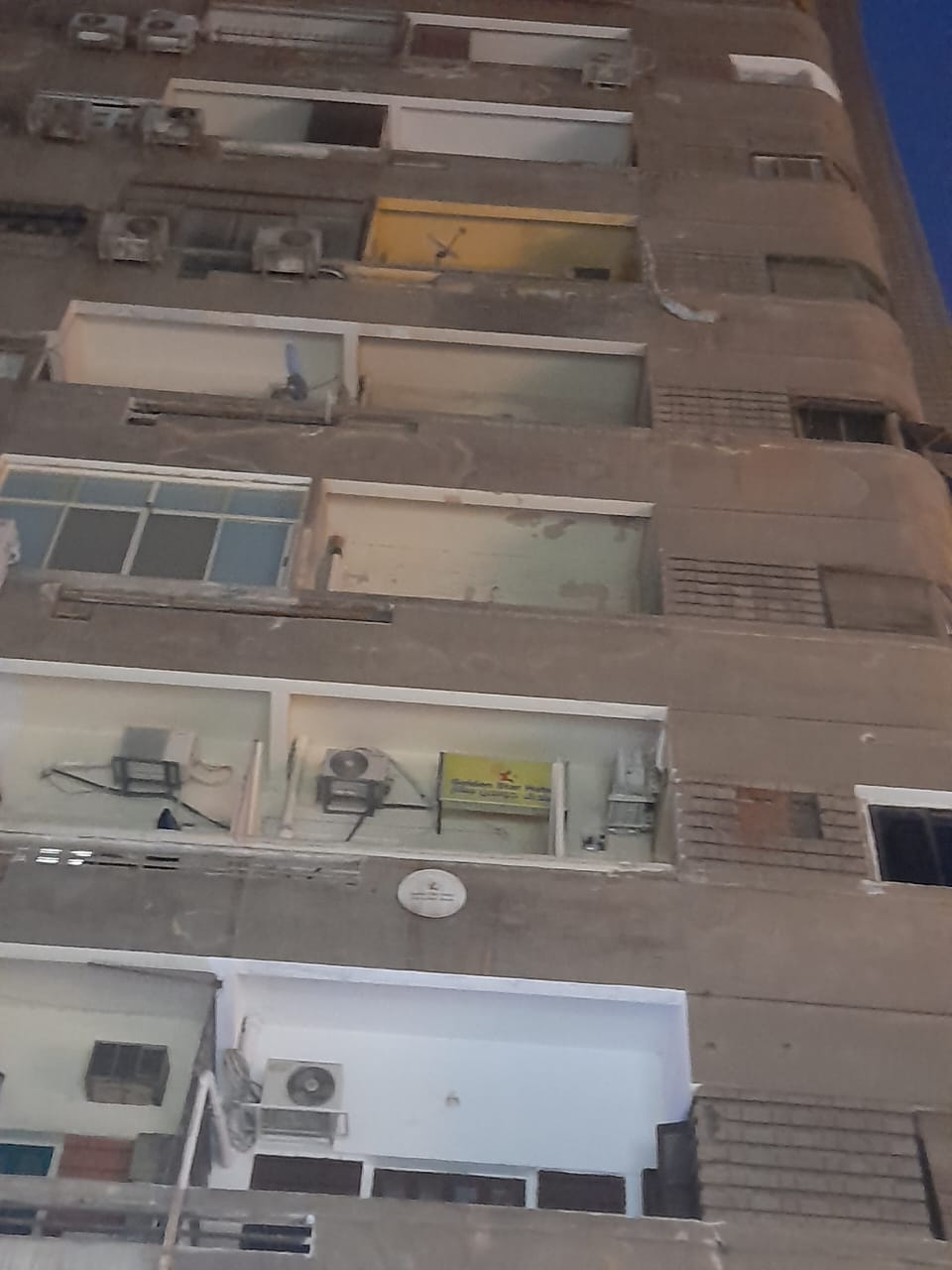 انهيار بلكونة بالقاهرة