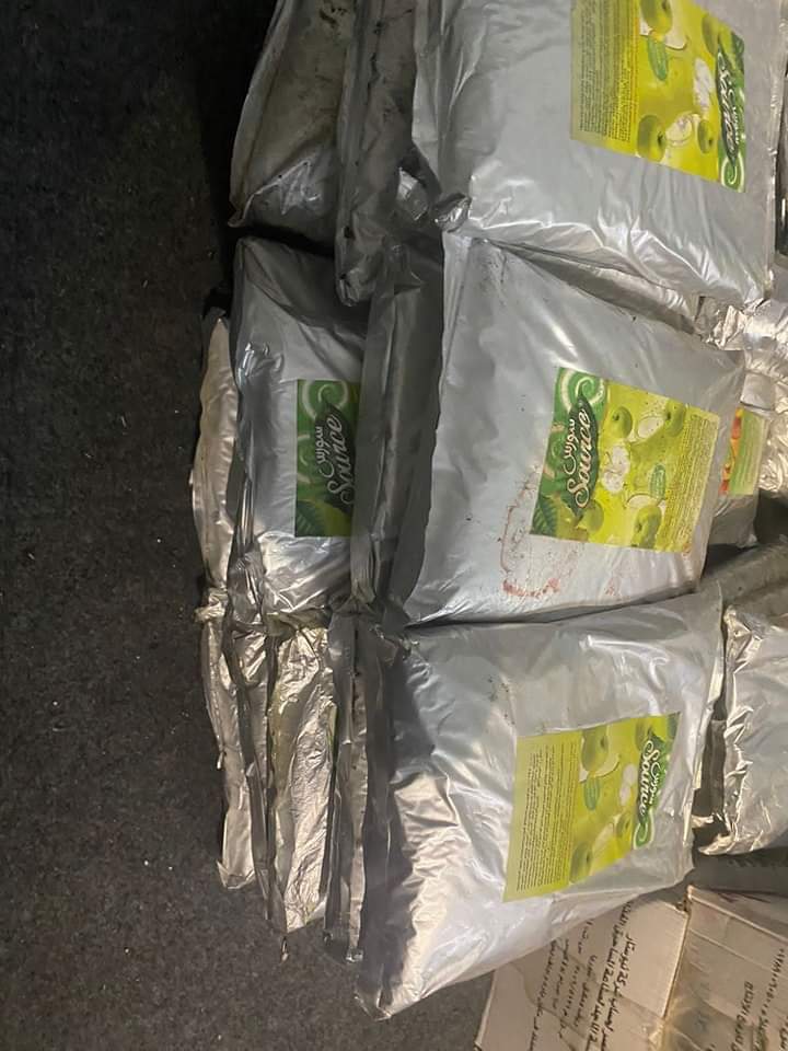 جانب من المضبوطات