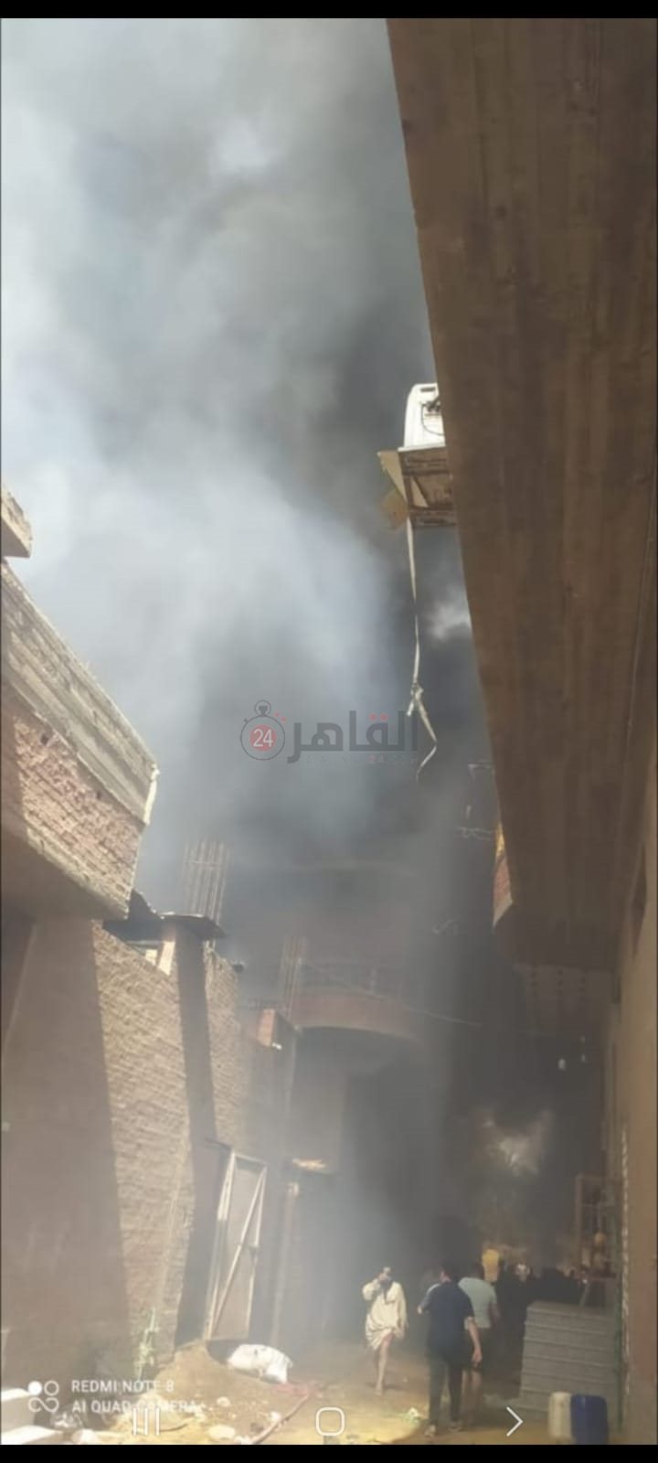 حريق مصنع فايبر