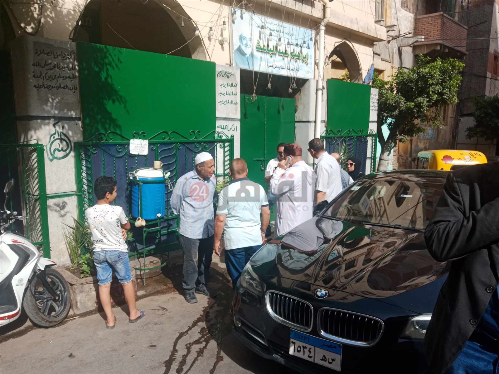 تجهيزات تشييع جنازة الشيخ الكتاني بالإسكندرية