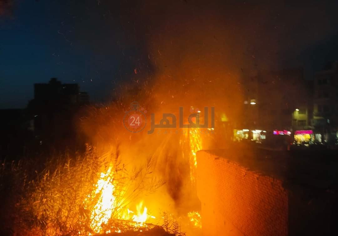 حريق في الفيوم
