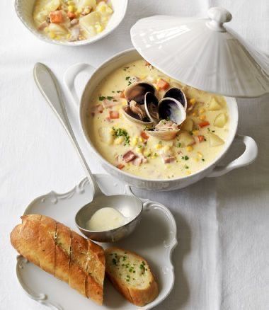 طريقة عمل شوربة السي فود بالكريمة