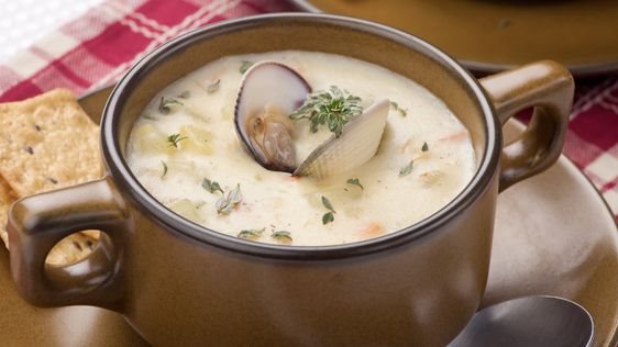 طريقة عمل شوربة السي فود بالكريمة