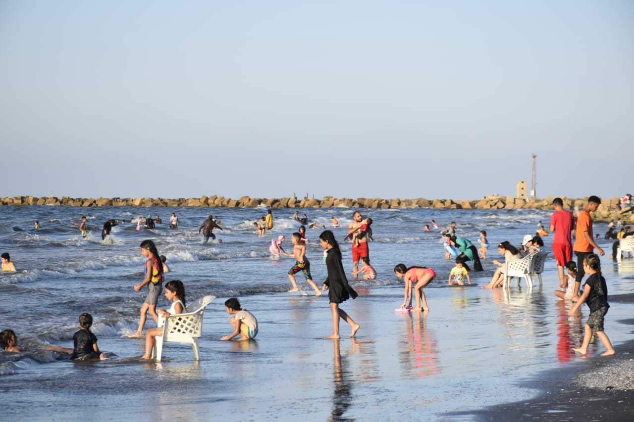 شاطئ بورسعيد في عيد الأضحي 