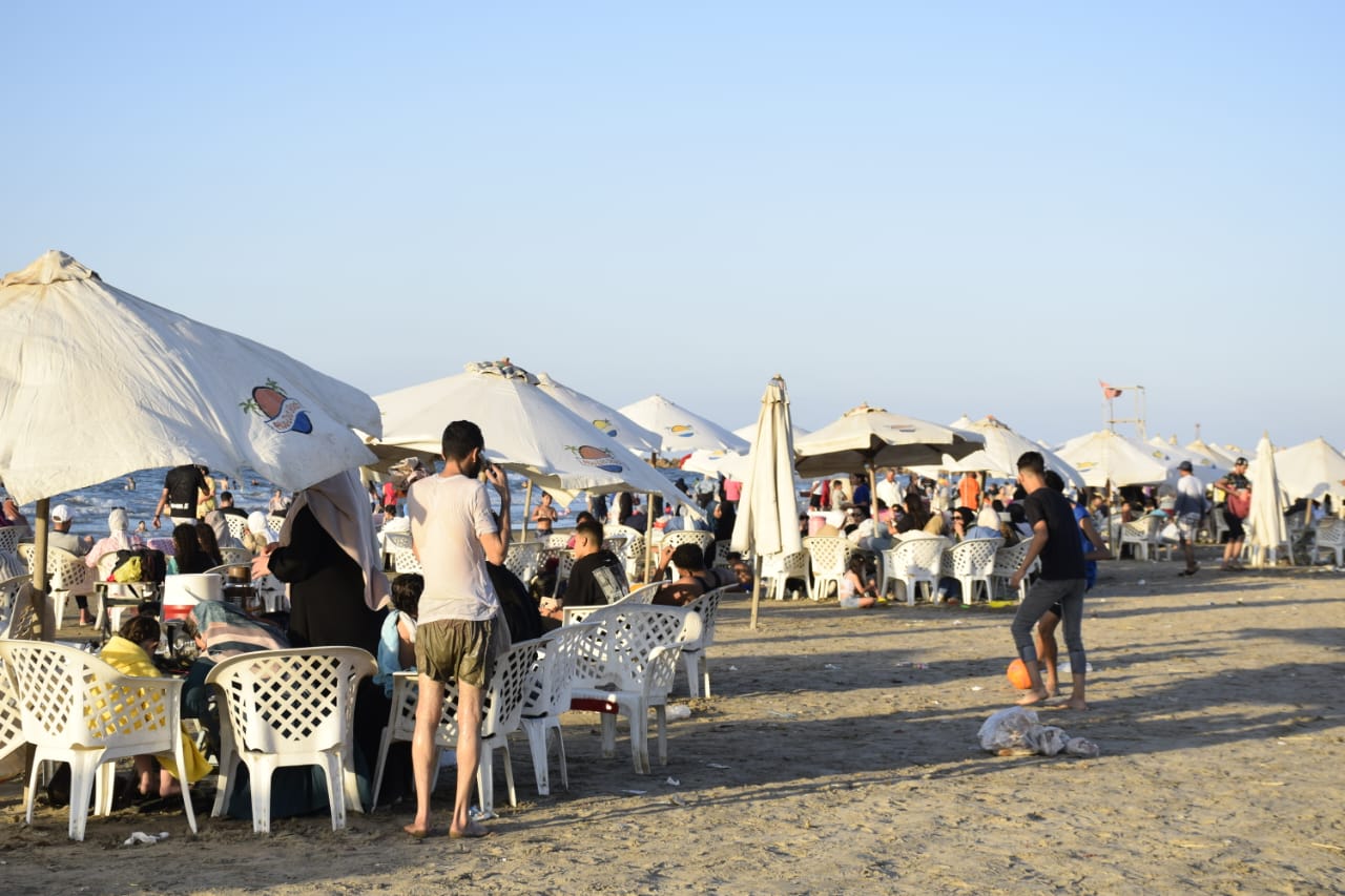 شاطئ بورسعيد في عيد الأضحي 