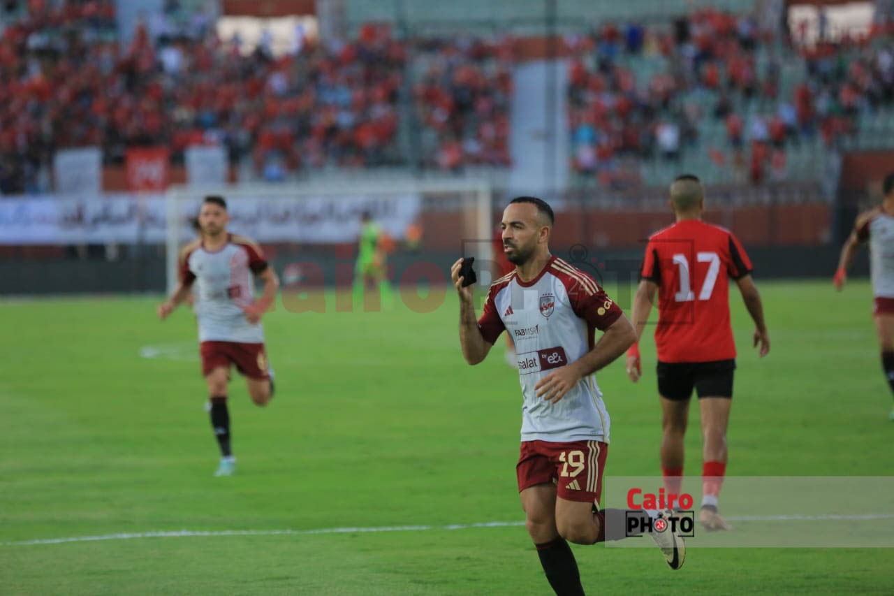 احتفال أفشة بهدفه مع الأهلي