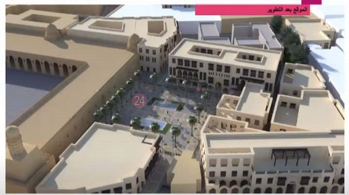 مشروع تطوير المحال امام مسجد الحاكم (2)