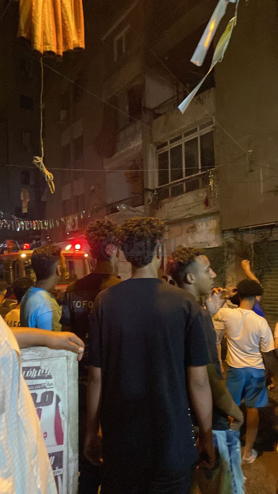 حريق ارض اللواء5