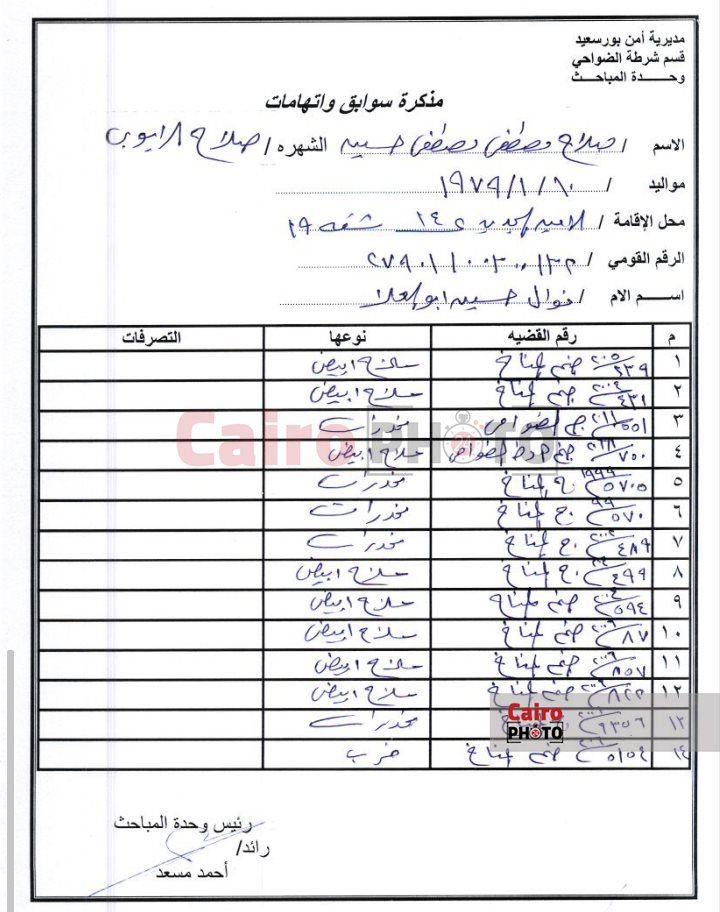 سجل الجرائم 