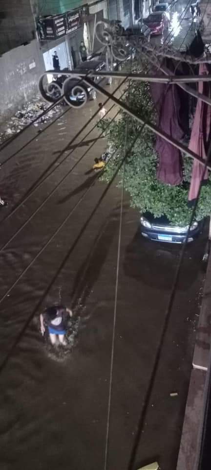 انفجار ماسورة مياه في الزقازيق 4