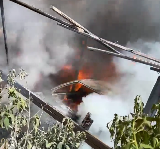 حريق سيارات بحدائق الأهرام 1 