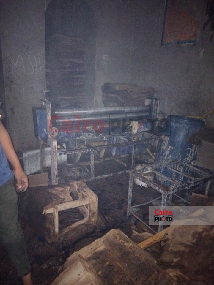 حريق مصنع كرتون بسوهاج 3