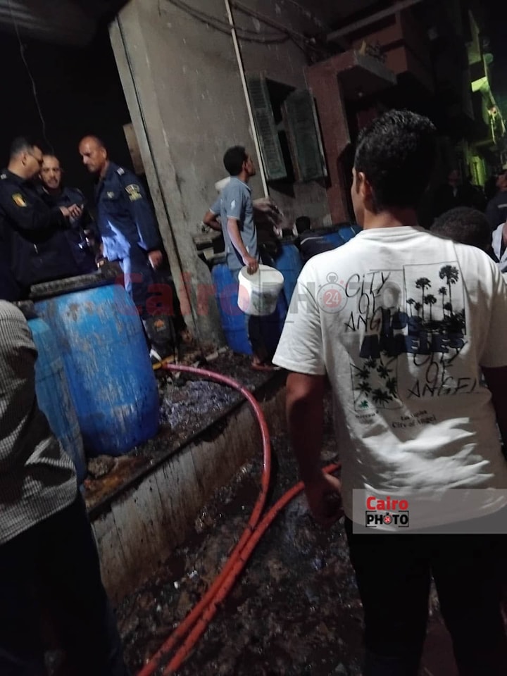 حريق مصنع كرتون بسوهاج 2