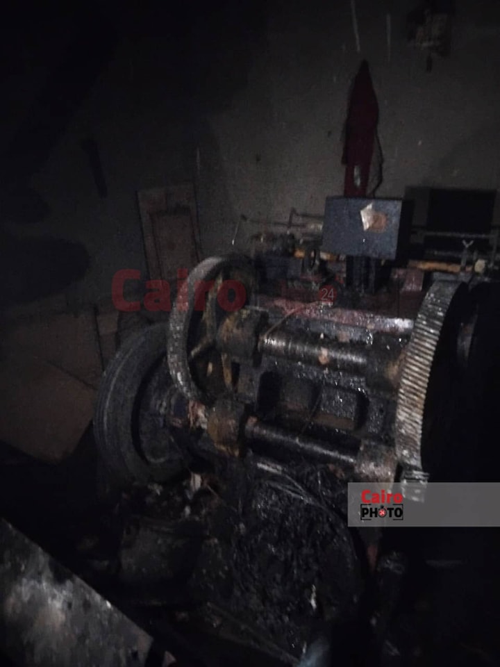 حريق مصنع كرتون بسوهاج 1