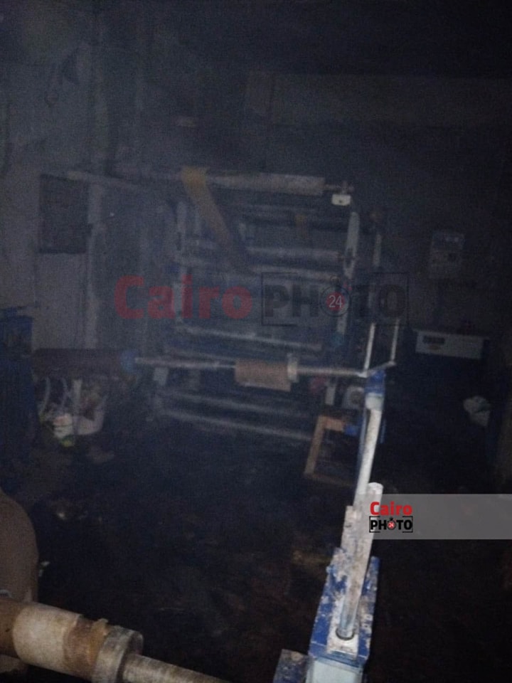 حريق مصنع كرتون بسوهاج