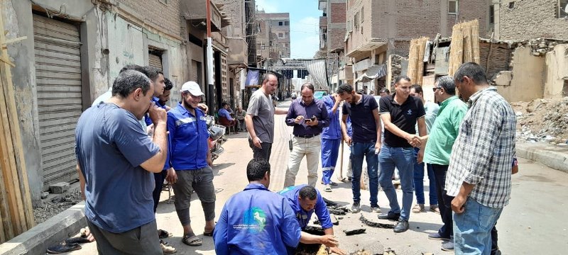 إصلاح كسر ماسورة مياه في الشرقية 02