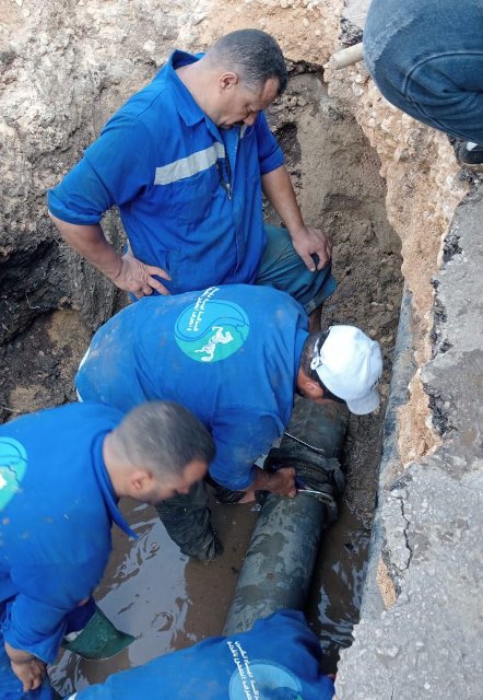 إصلاح كسر ماسورة مياه في الشرقية 05