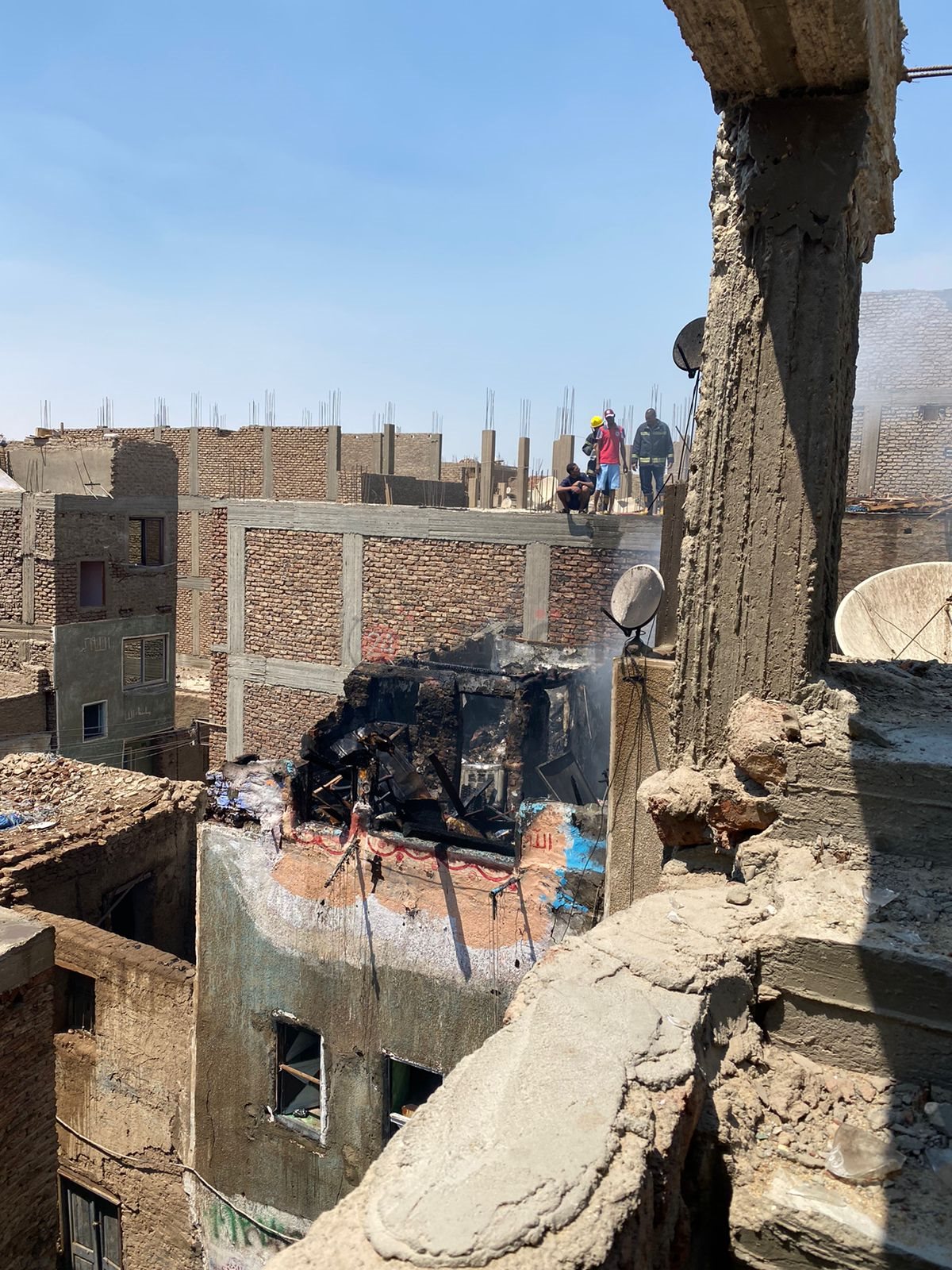 حريق منزل في الأقصر