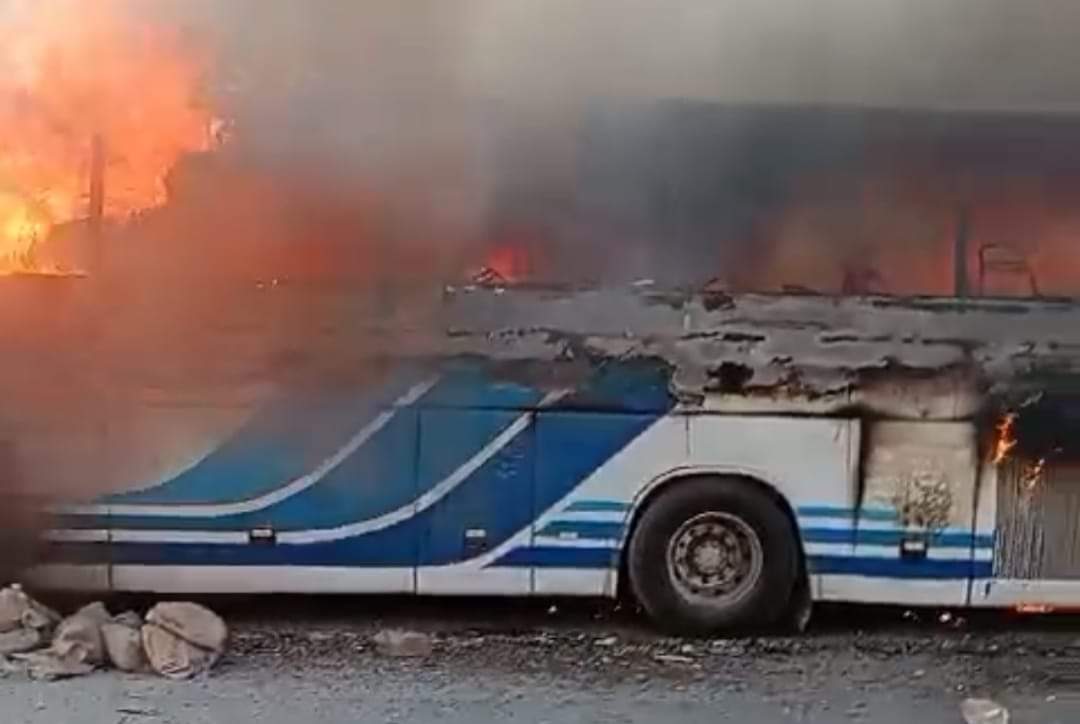 حادث تصادم أتوبيس بتريلا بصحراوي المنيا