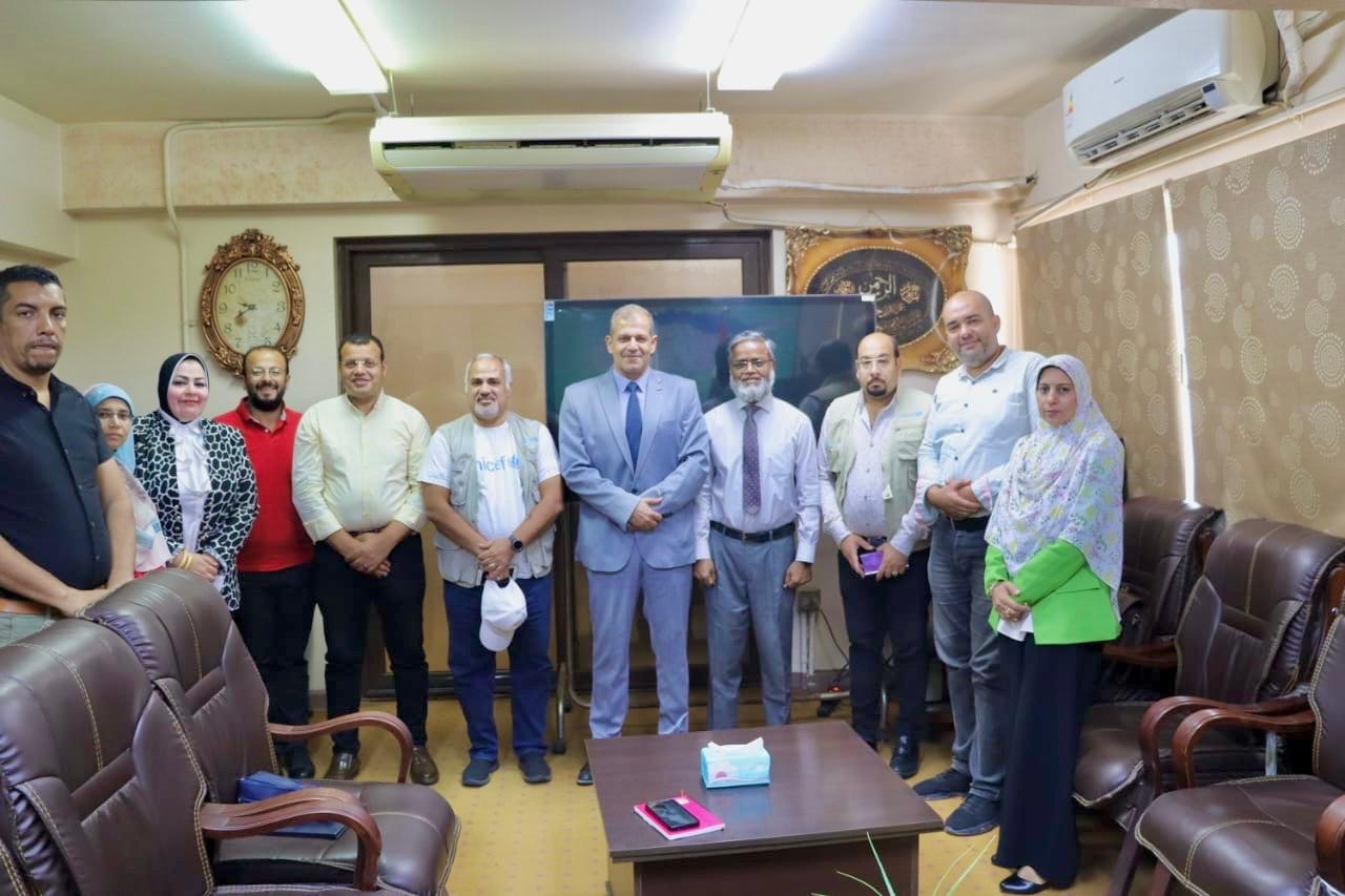 رئيس مياه الفيوم يستقبل نائب سفير اليونيسف بالقاهرة