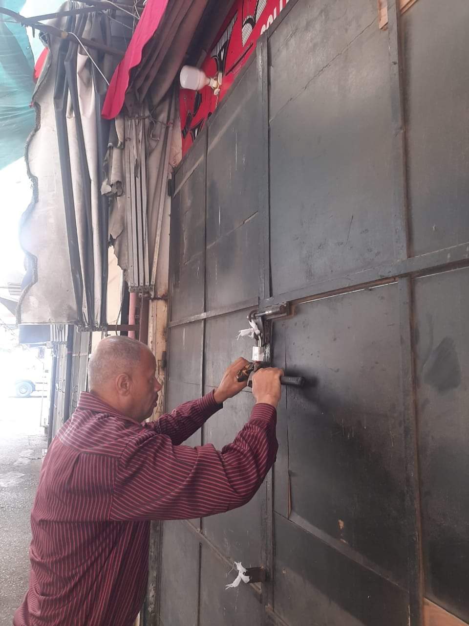 اغلاق محال تجارية ببورسعيد 