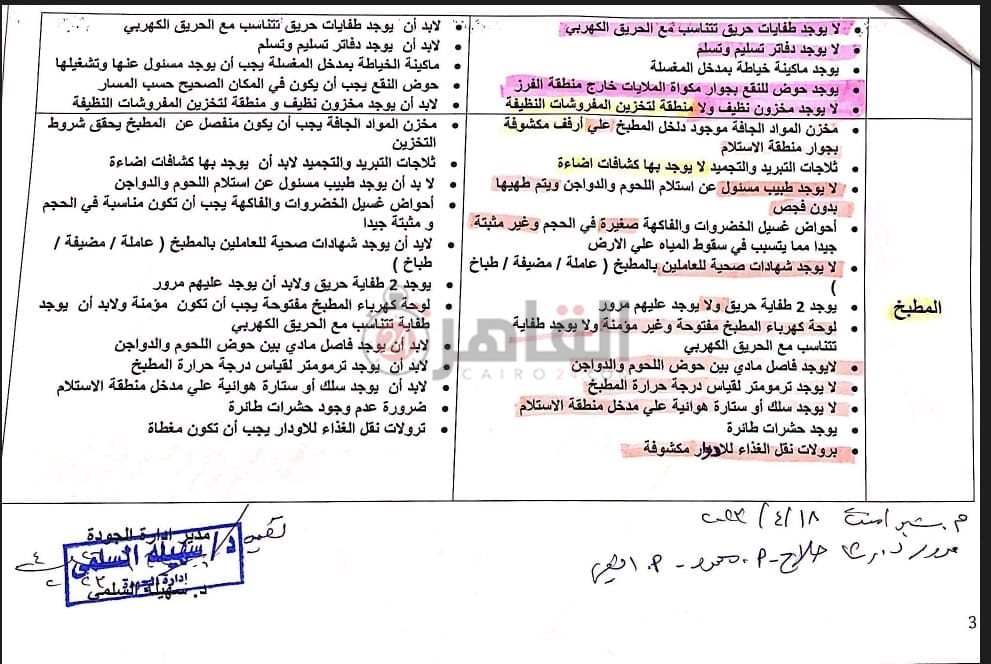 تقرير مرور على مستشفى شبرامنت 