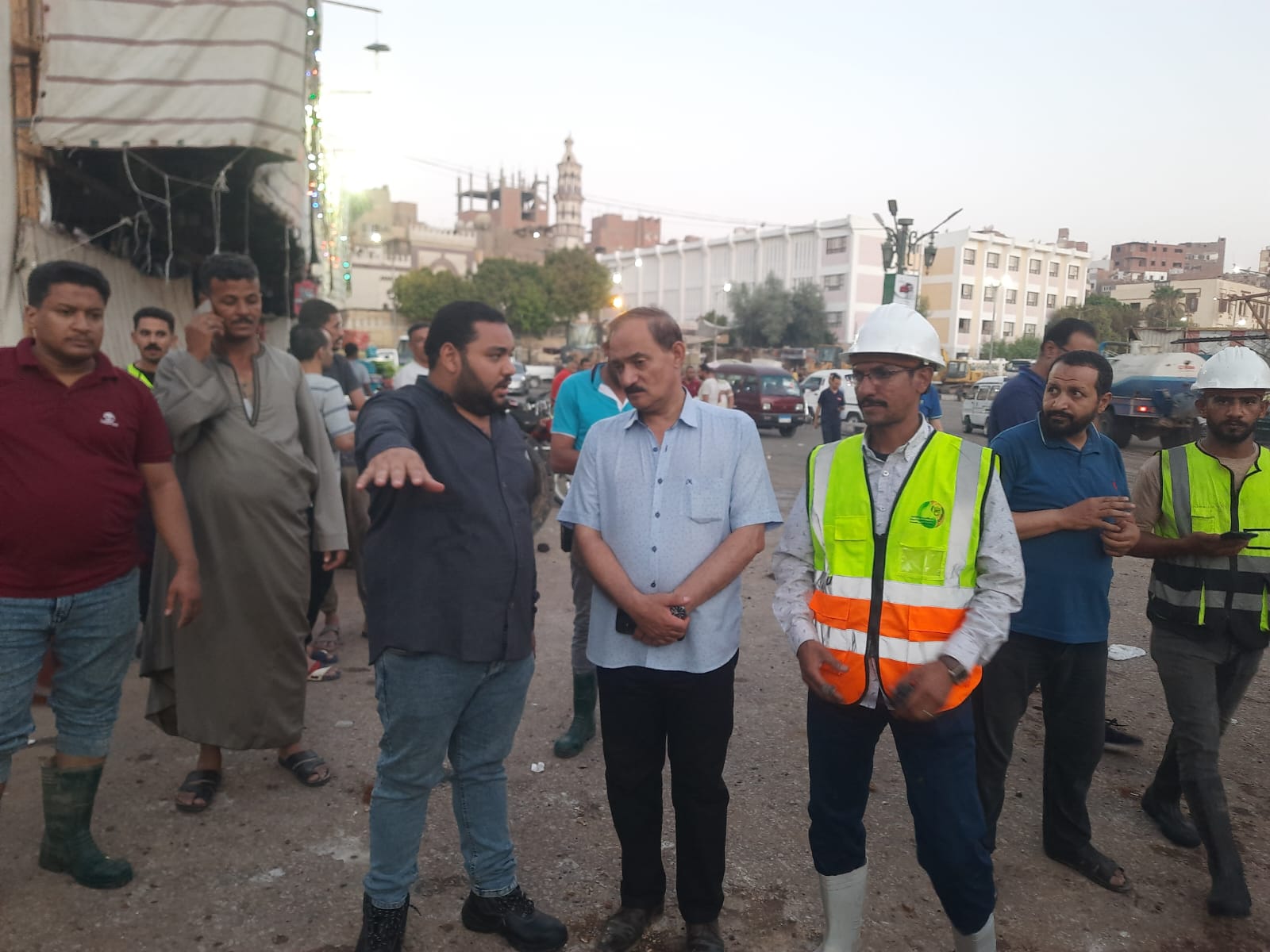 كسر مفاجئ بخط طرد محطة البركة بغرب أسيوط 