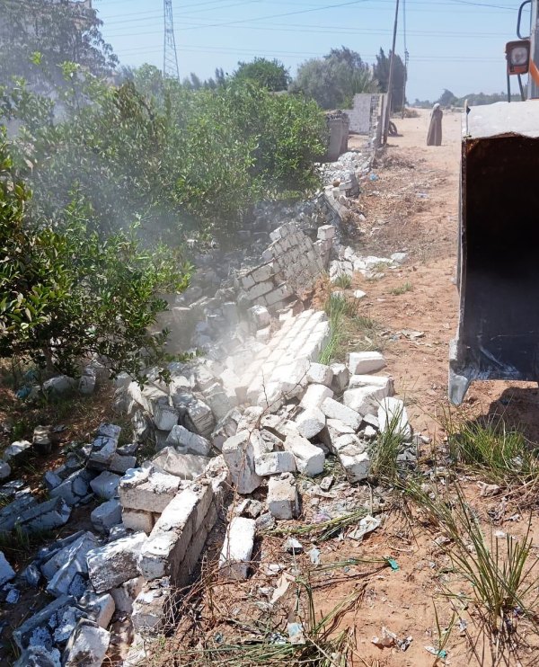 إزالة التعديات على الأراضي في الشرقية 03