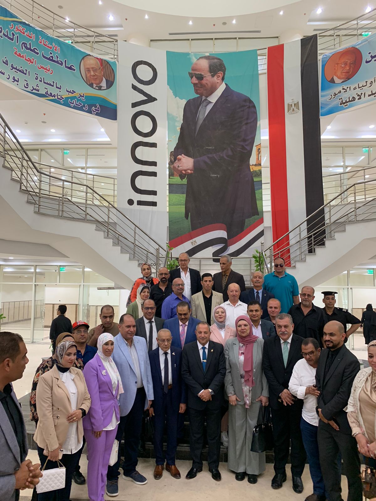 محافظ بورسعيد يزور الجامعة الأهلية