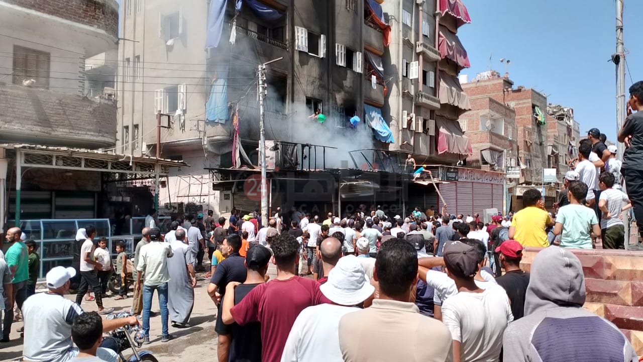 اندلاع حريق داخل ورشة تصنيع مواتير بالدقهلية2