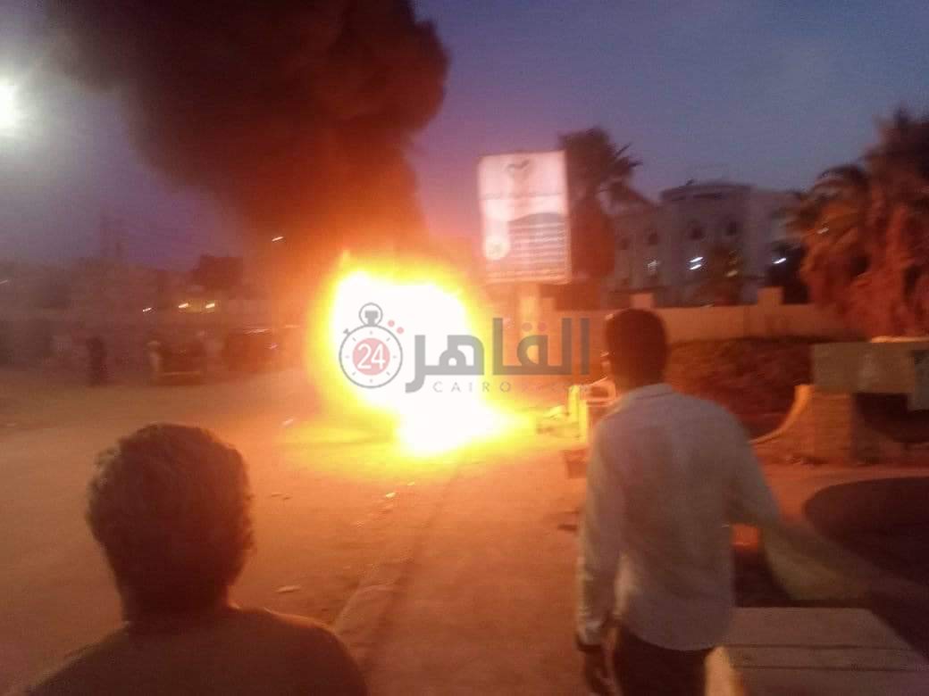 ماس كهربائى وراء احتراق 