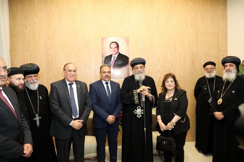 البابا تواضروس الثاني يدشن كنيسة القديسة الشهيدة رفقه وأولادها الخمسة 03